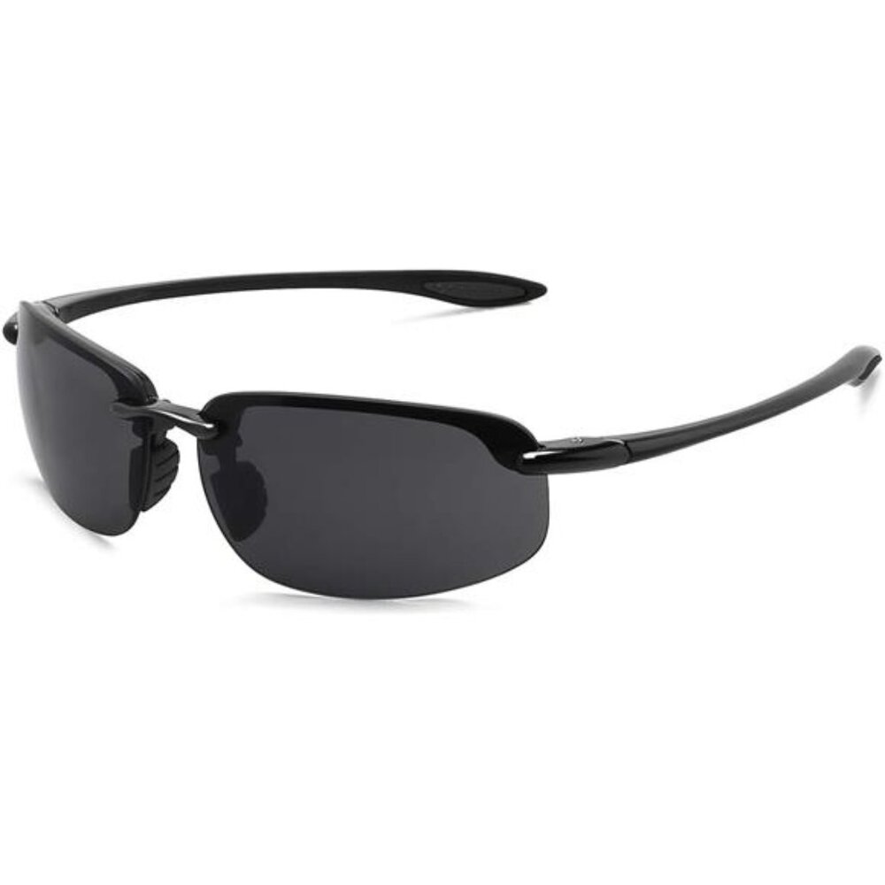 Sports Sunglasses for Men Women UV Protection Rimless TR90 Running Fishing Drivi